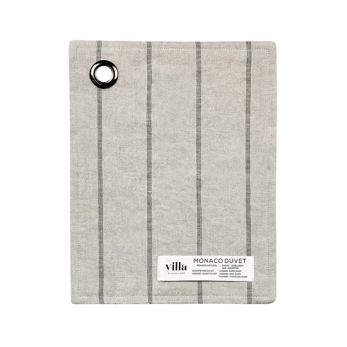 Monaco Natural Duvet Collection by Classic Home at Eve Furniture