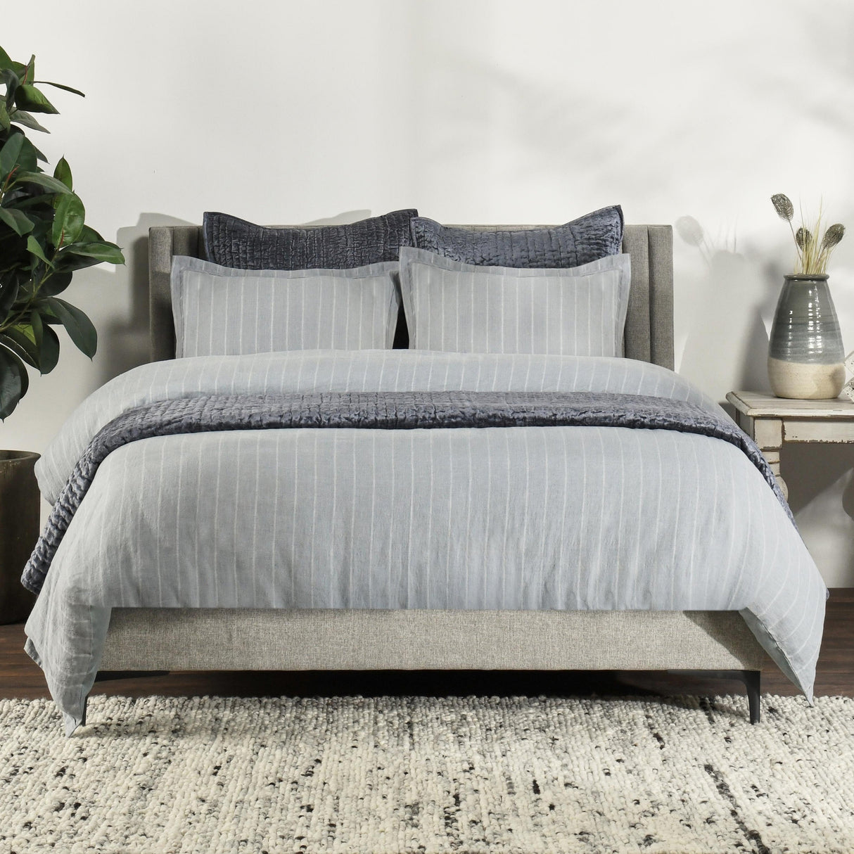 Monaco Sea Fog Duvet Collection by Classic Home at Eve Furniture