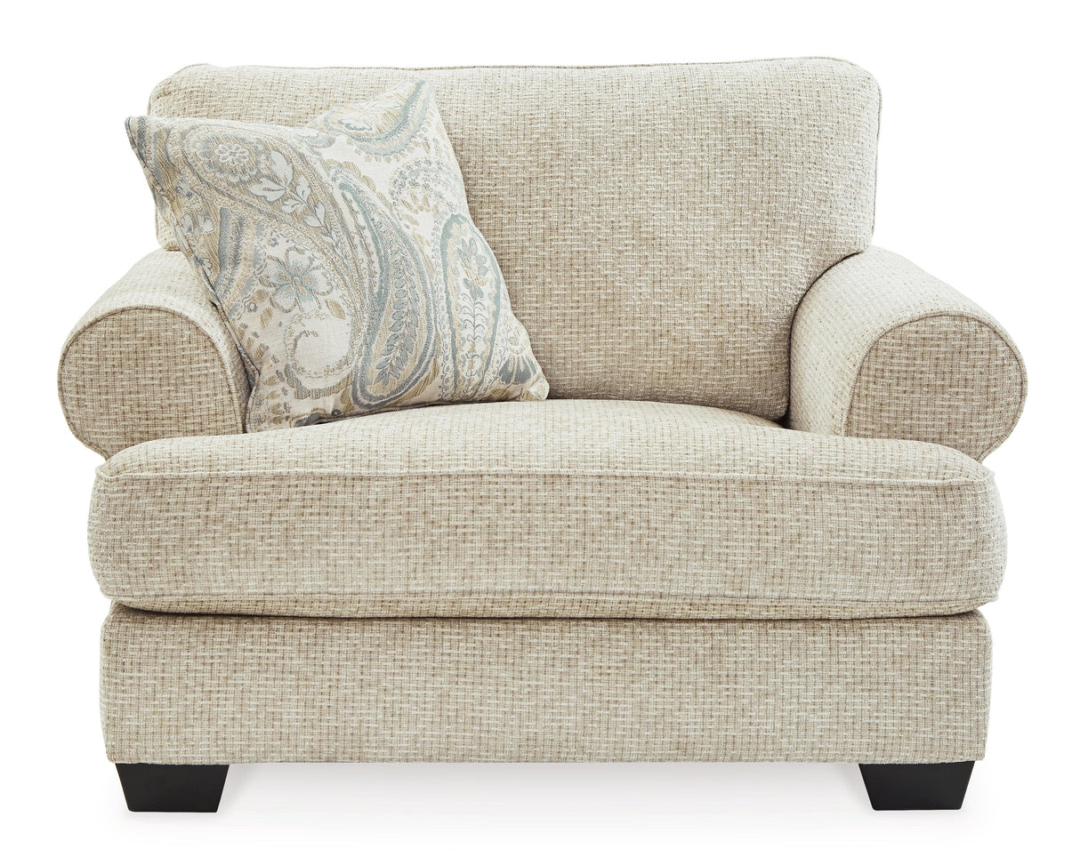 Monaghan Sandstone Oversized Chair by Ashley at Eve Furniture