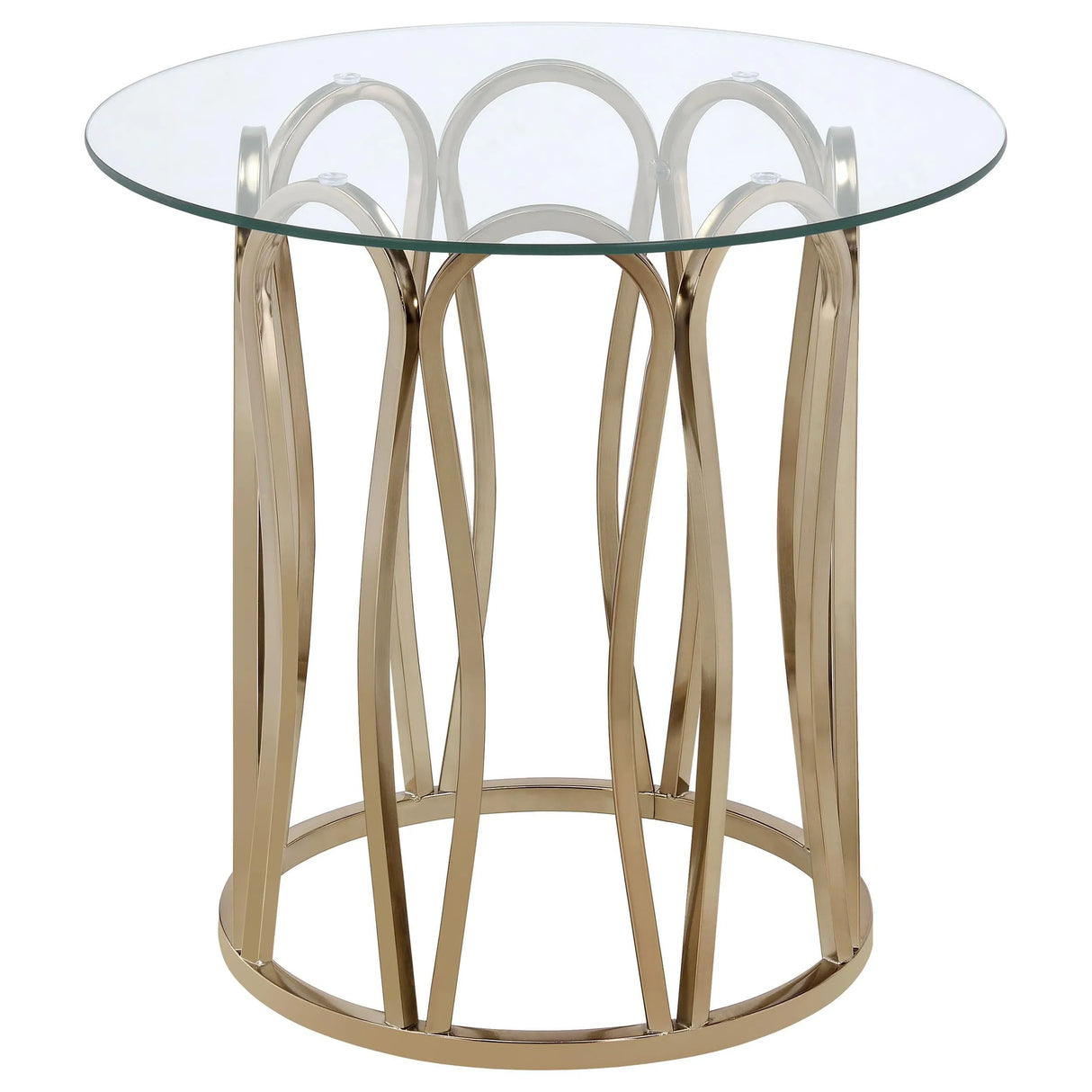 Monett Chocolate Chrome 2-Piece Coffee and End Table Set by Coaster at Eve Furniture