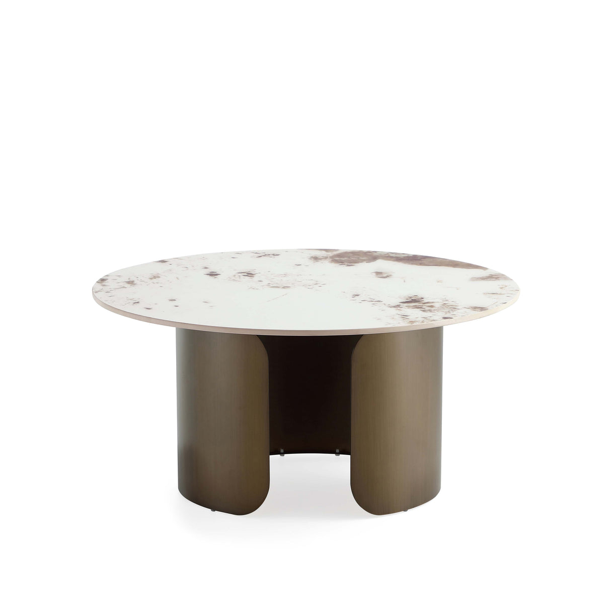 Monica Coffee Table and End Table in Gold (set of 2) by Manhattan Comfort at Eve Furniture