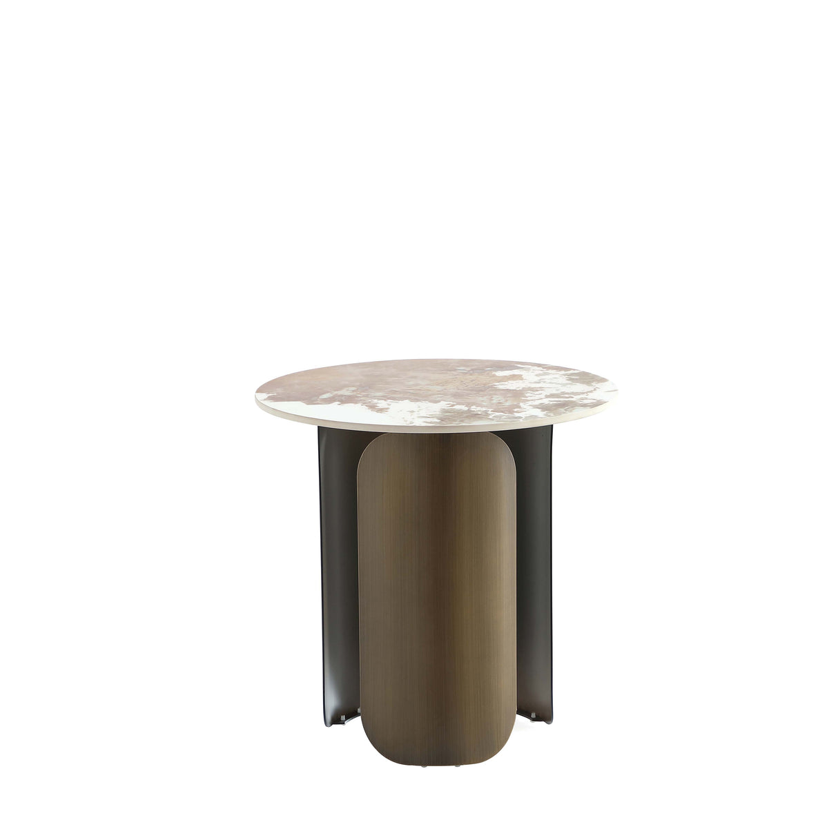 Monica Coffee Table and End Table in Gold (set of 2) by Manhattan Comfort at Eve Furniture