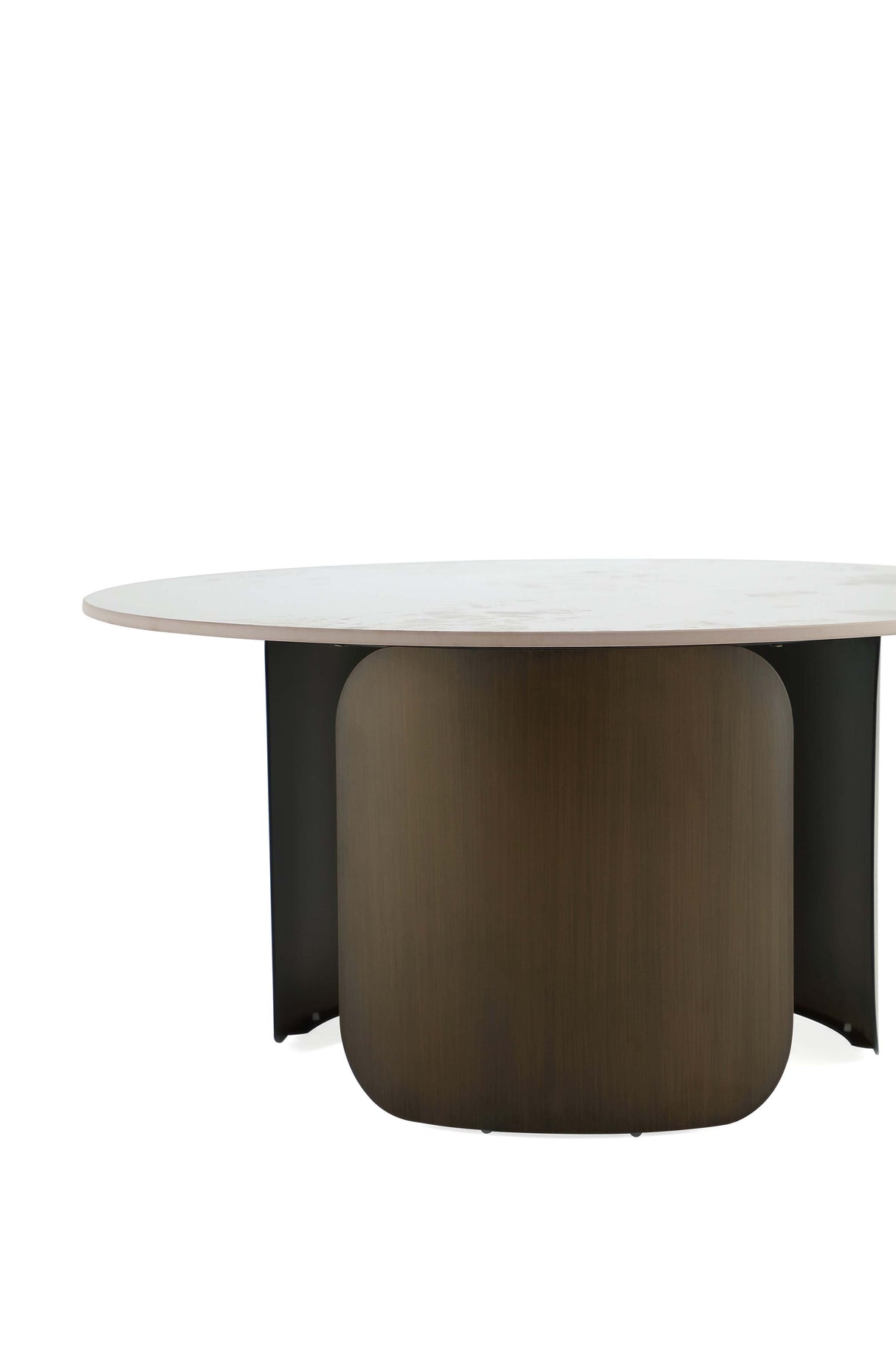 Monica Coffee Table and End Table in Gold (set of 2) by Manhattan Comfort at Eve Furniture