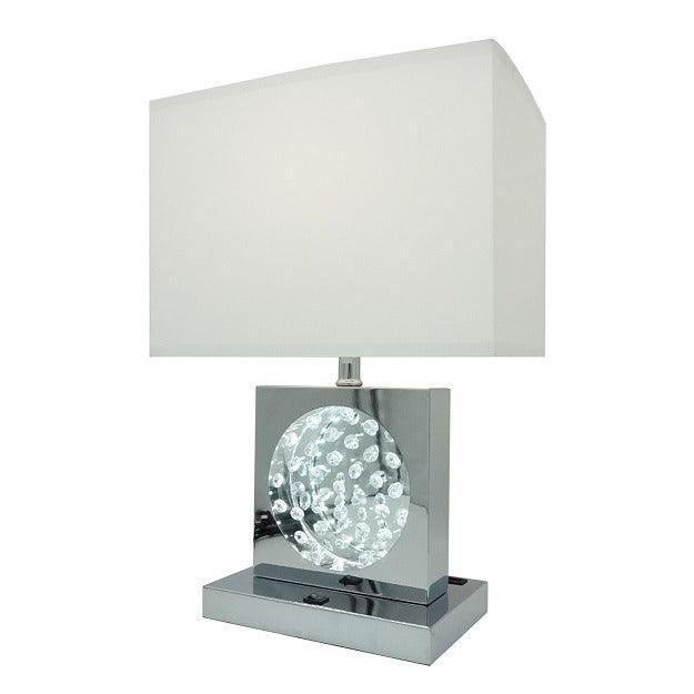 Monica White Table Lamp by Crown Mark at Eve Furniture