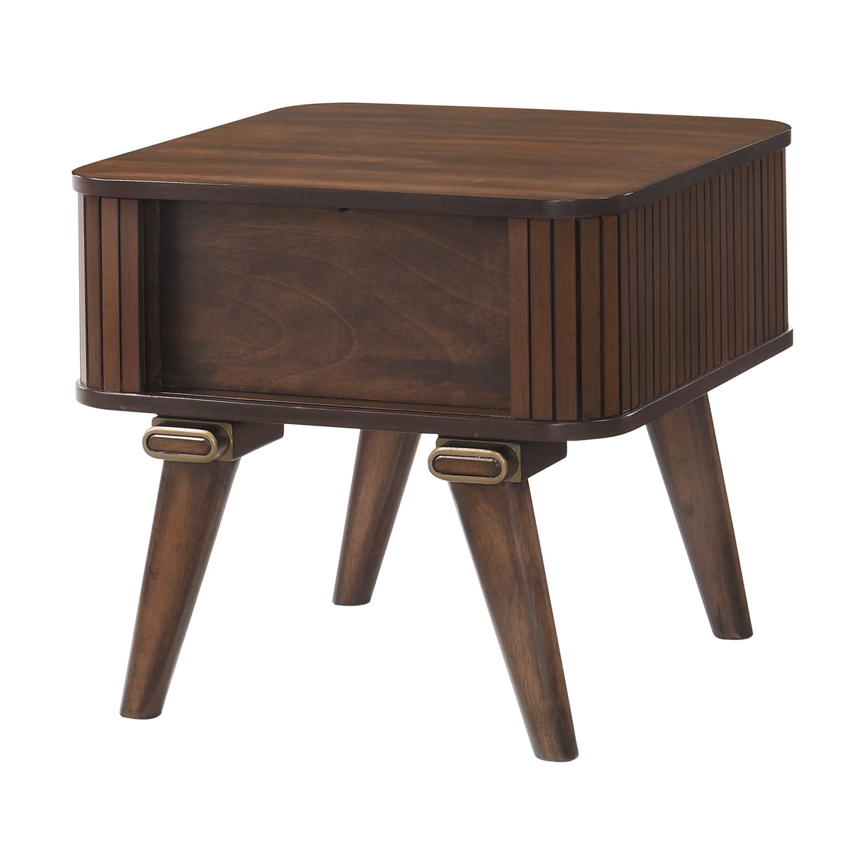 Monroe Walnut End Table by Homelegance at Eve Furniture