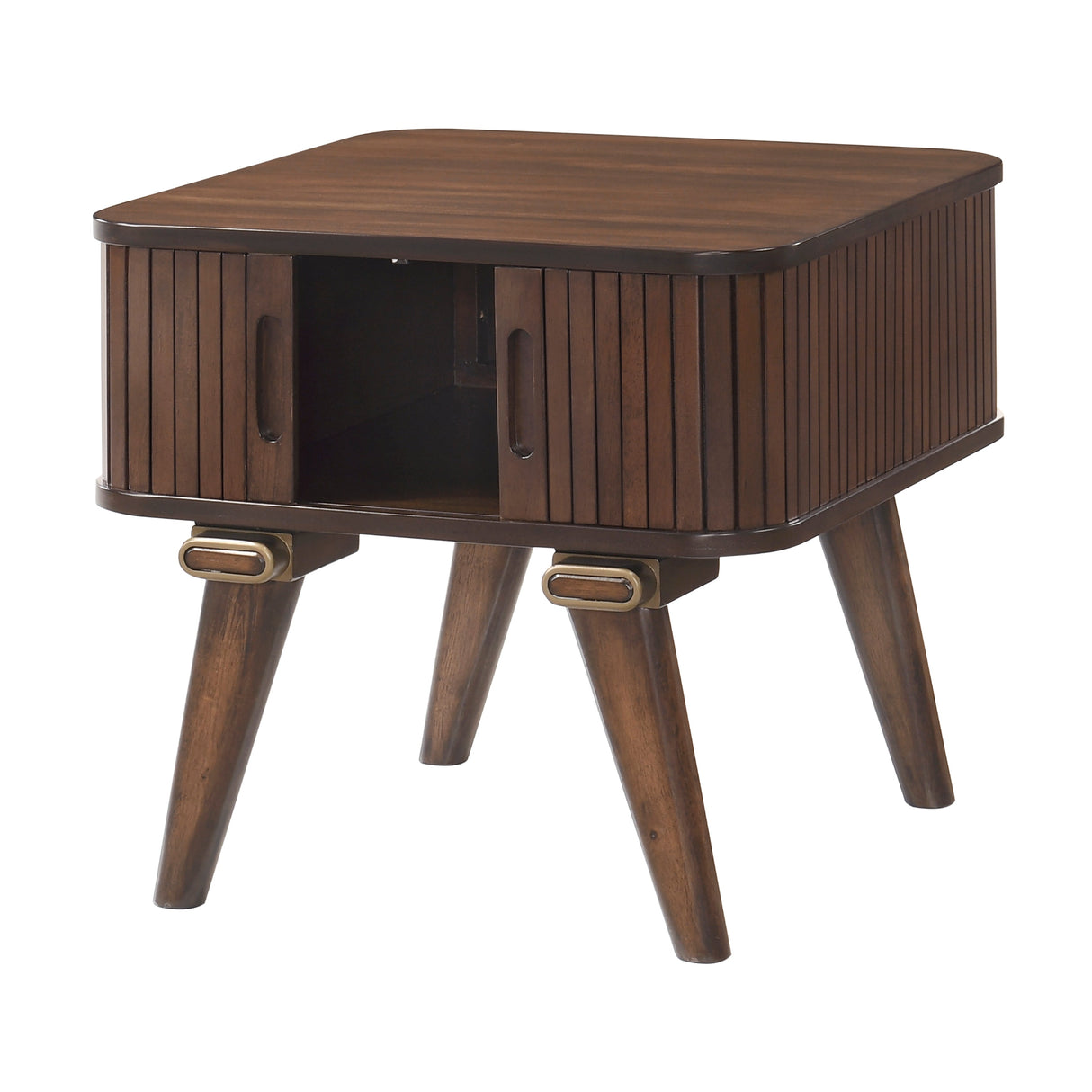 Monroe Walnut End Table by Homelegance at Eve Furniture
