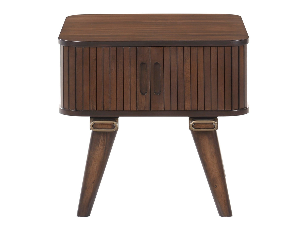 Monroe Walnut End Table by Homelegance at Eve Furniture