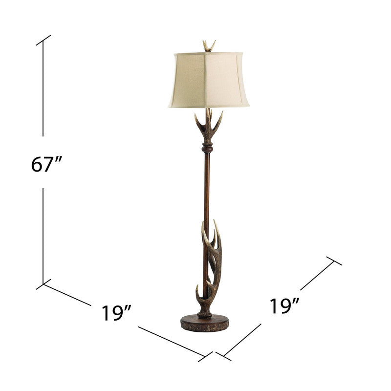 Montana Brown Floor Lamp by Crestview at Eve Furniture