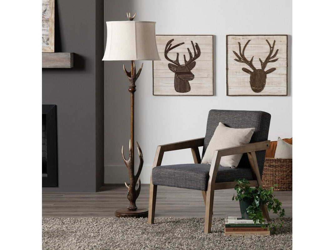 Montana Brown Floor Lamp by Crestview at Eve Furniture