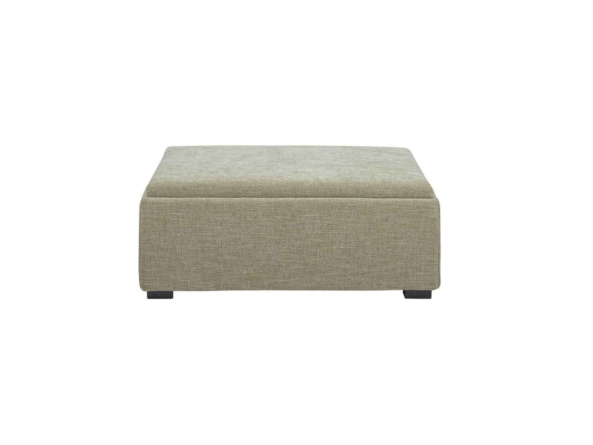 Montana Washed Green Storage Ottoman by Moe's Home at Eve Furniture