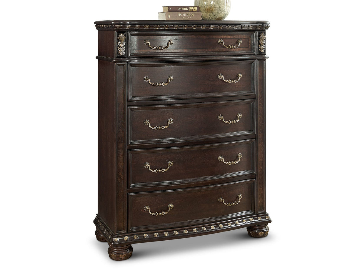 Monte Carlo Cherry Poster Bedroom Set by Steve Silver at Eve Furniture
