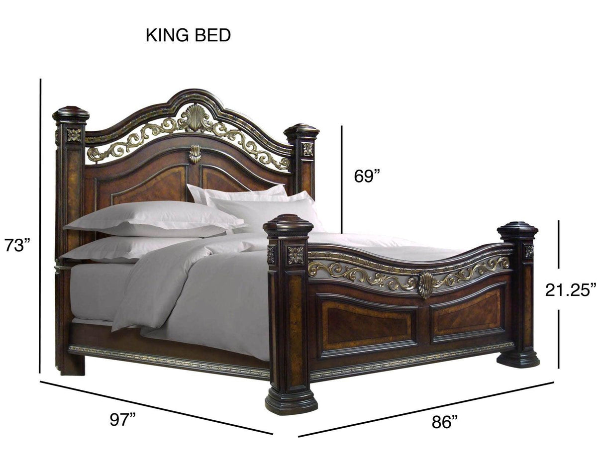 Monte Carlo King Bed by Steve Silver at Eve Furniture