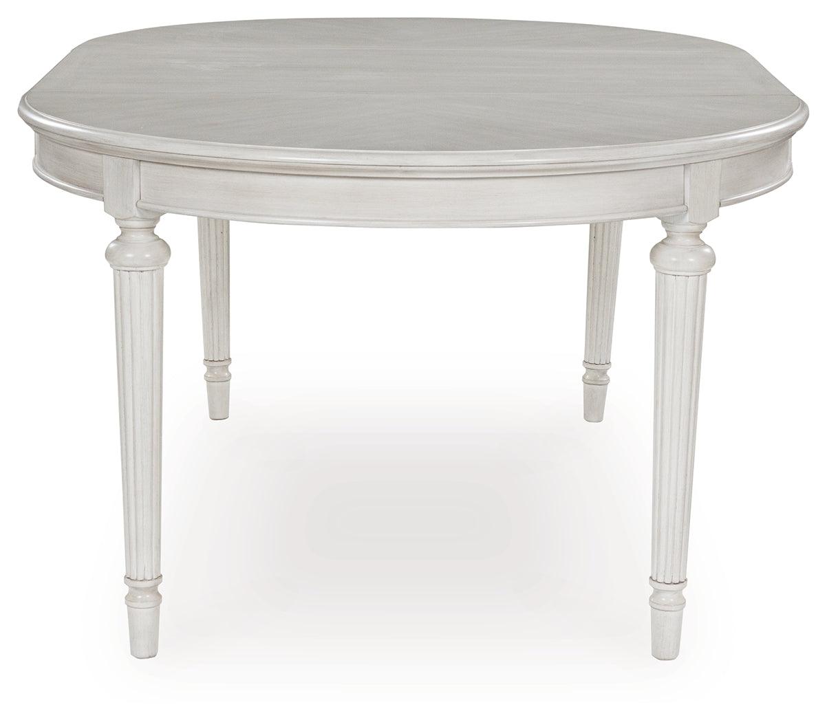 Montelaine Antique White Dining Extension Table by Ashley at Eve Furniture