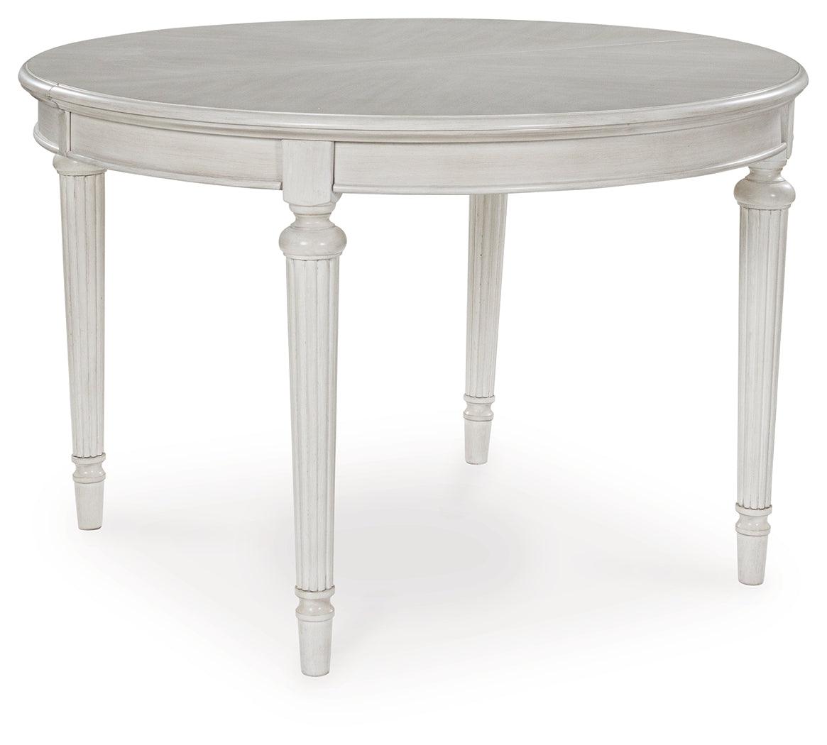Montelaine Antique White Dining Extension Table by Ashley at Eve Furniture