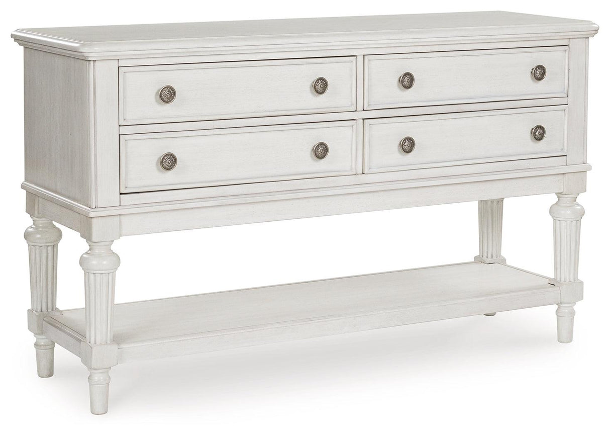Montelaine Antique White Dining Server by Ashley at Eve Furniture
