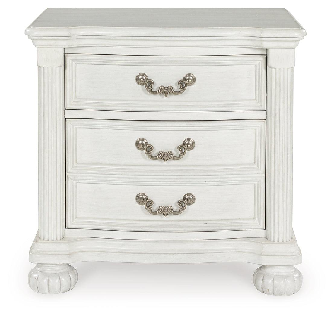 Montelaine Antique White Nightstand by Ashley at Eve Furniture