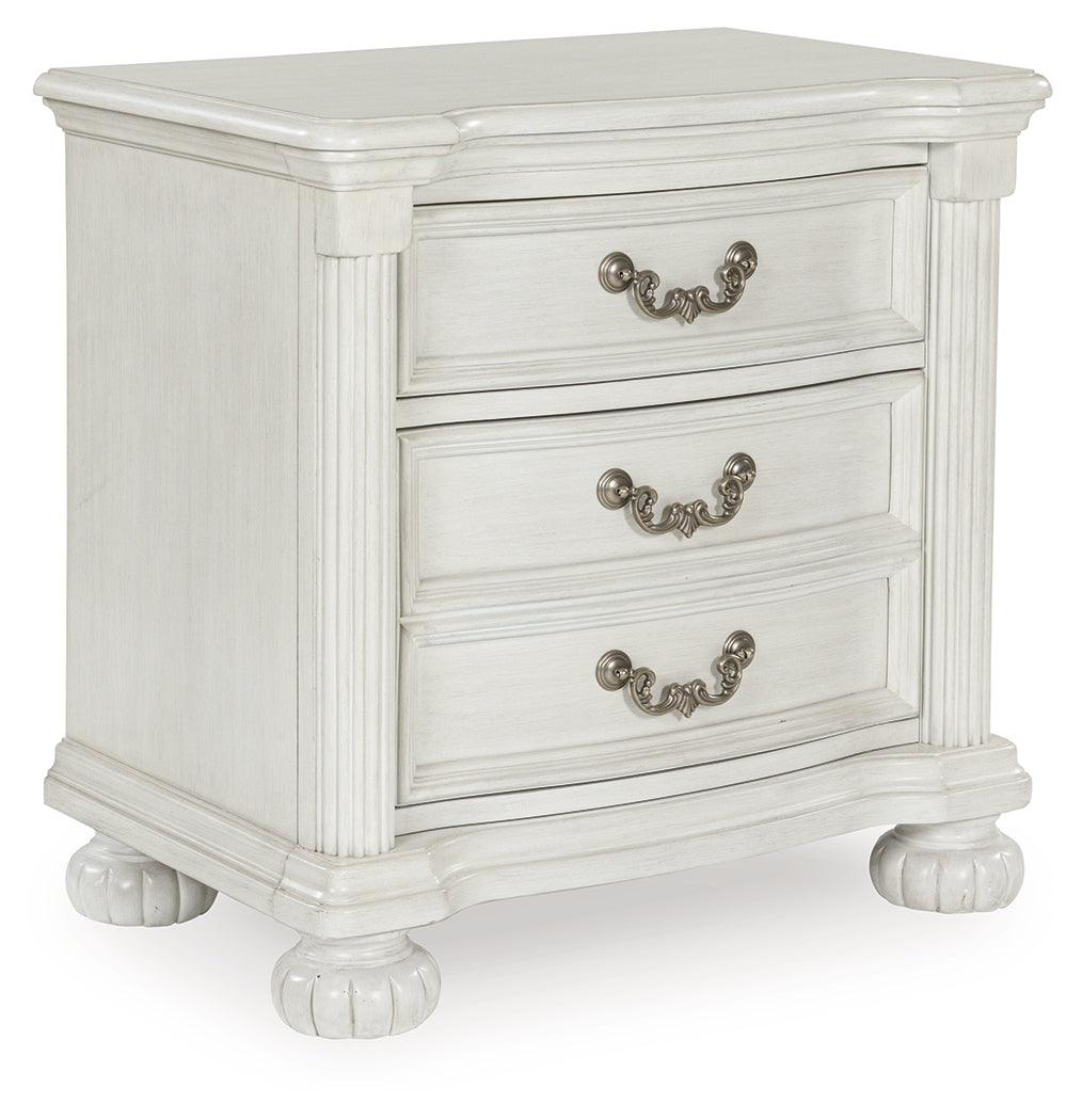 Montelaine Antique White Nightstand by Ashley at Eve Furniture