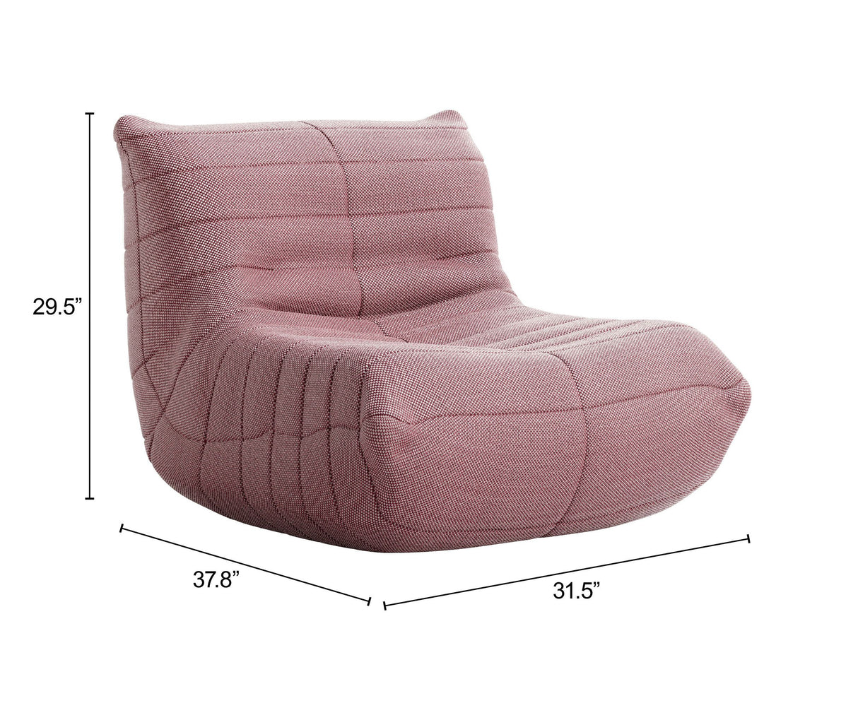 Monterey Accent Chair Red by Zuomod at Eve Furniture