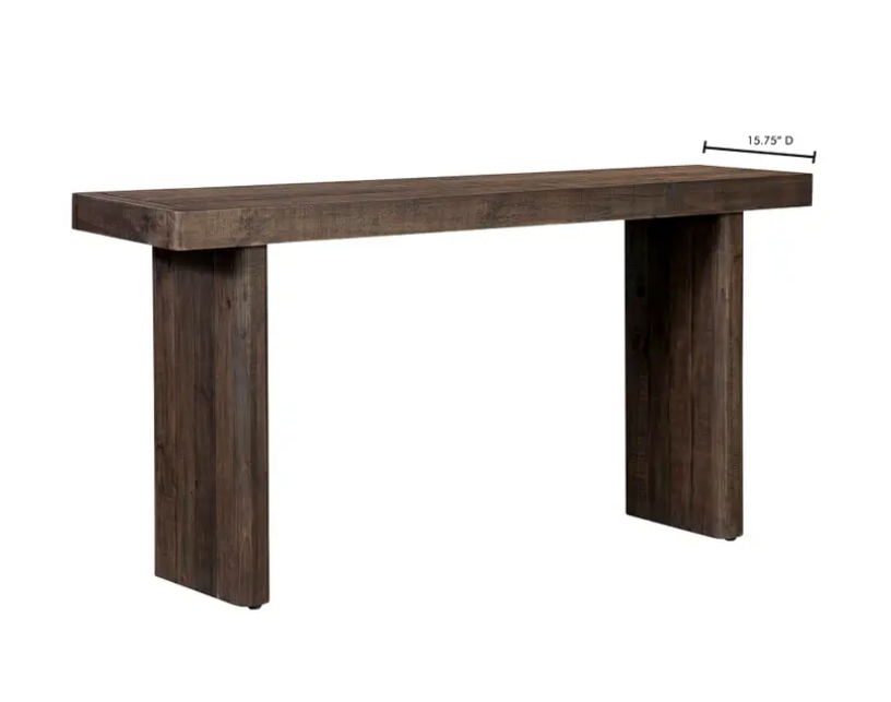 Monterey Console Table Aged Brown by Moe's Home at Eve Furniture