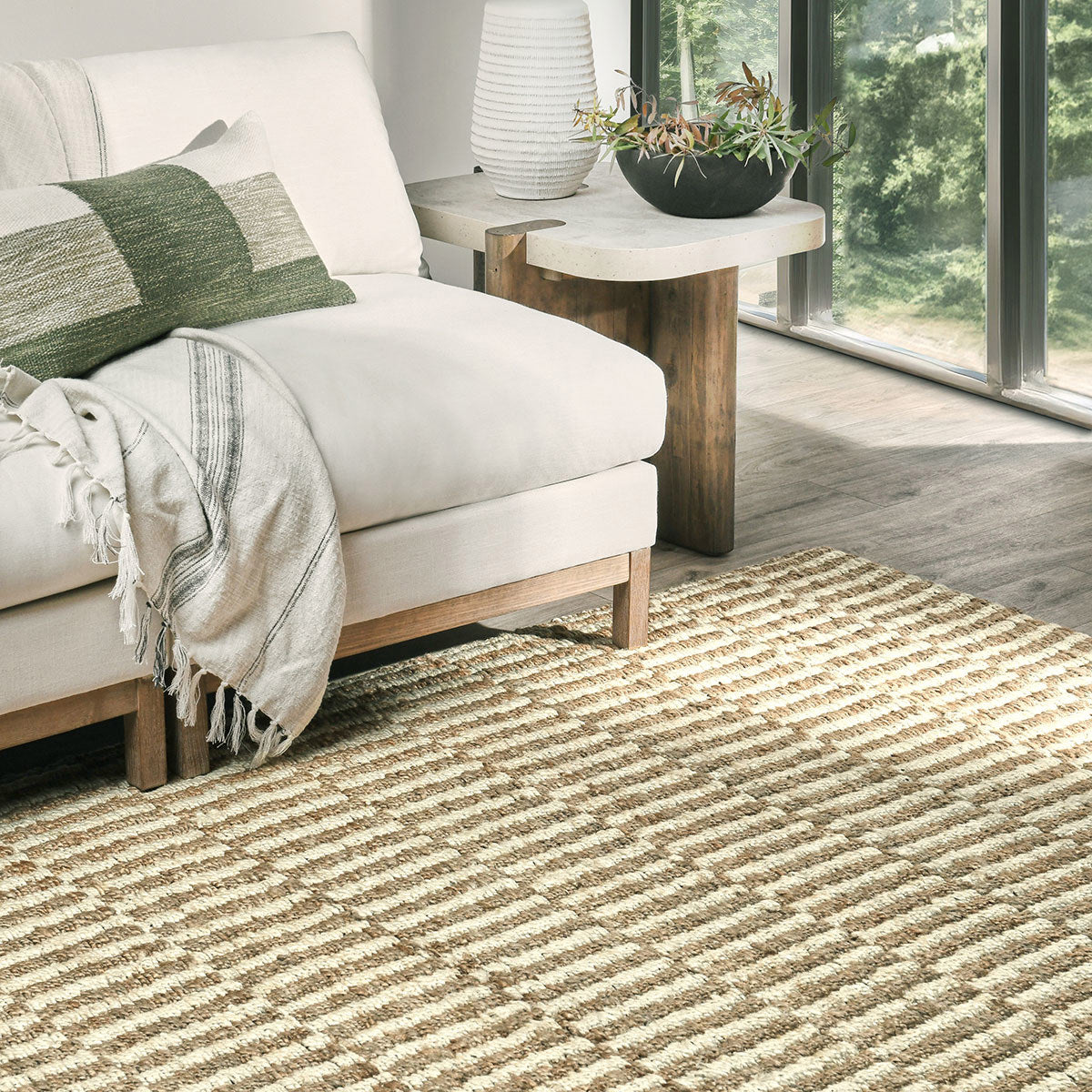Monterey Jute Ivory/Natural Rug by Classic Home at Eve Furniture