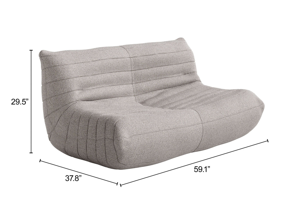 Monterey Loveseat Brown by Zuomod at Eve Furniture