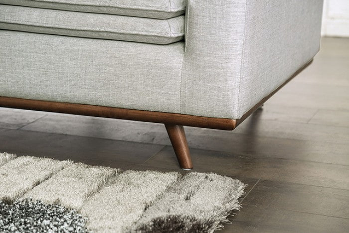 Monthey Dark Brown/Light Gray Sofa by Furniture of America at Eve Furniture