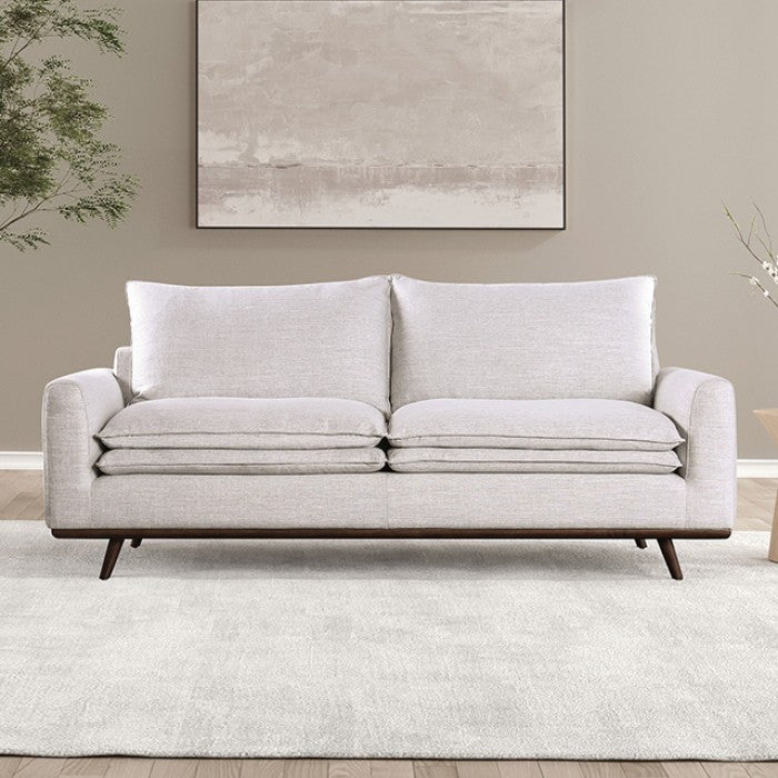 Monthey Dark Brown/Light Gray Sofa by Furniture of America at Eve Furniture
