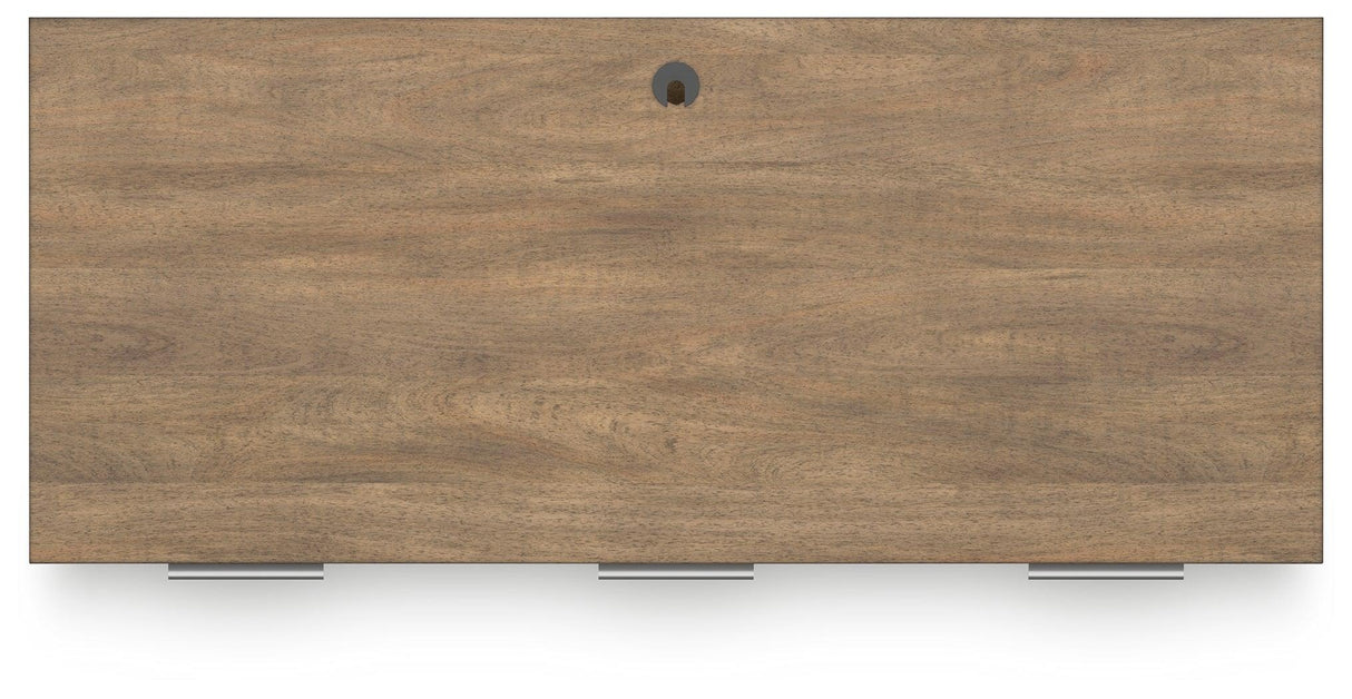 Montia Light Brown 67" Home Office Desk by Ashley at Eve Furniture