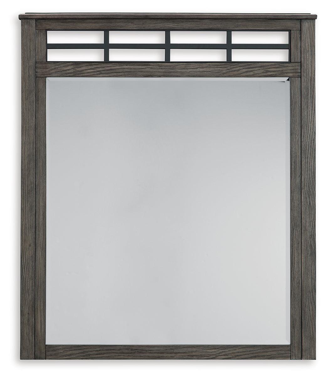 Montillan Grayish Brown Bedroom Mirror by Ashley at Eve Furniture
