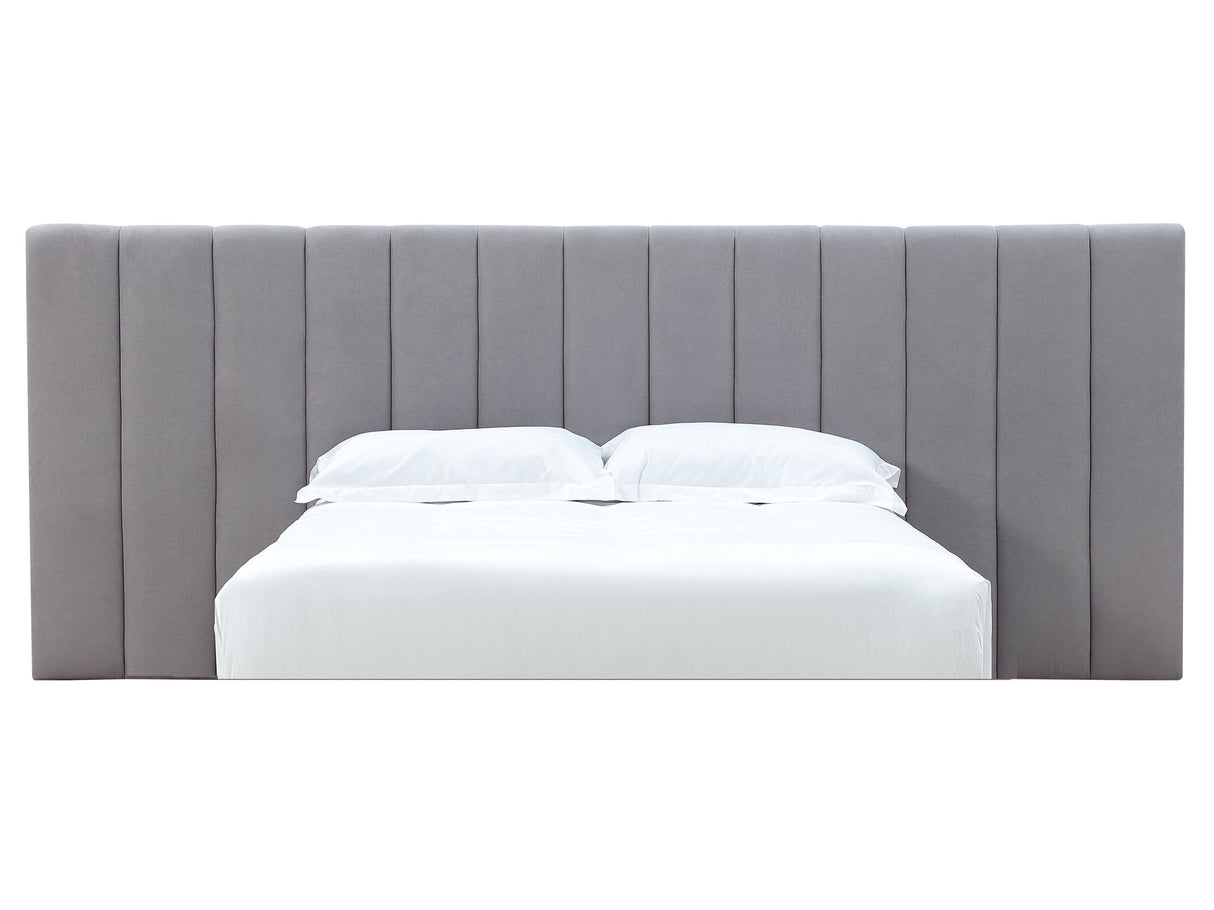 Monty Gray California King Channeled Wall Bed Headboard Only by Modus Furniture at Eve Furniture