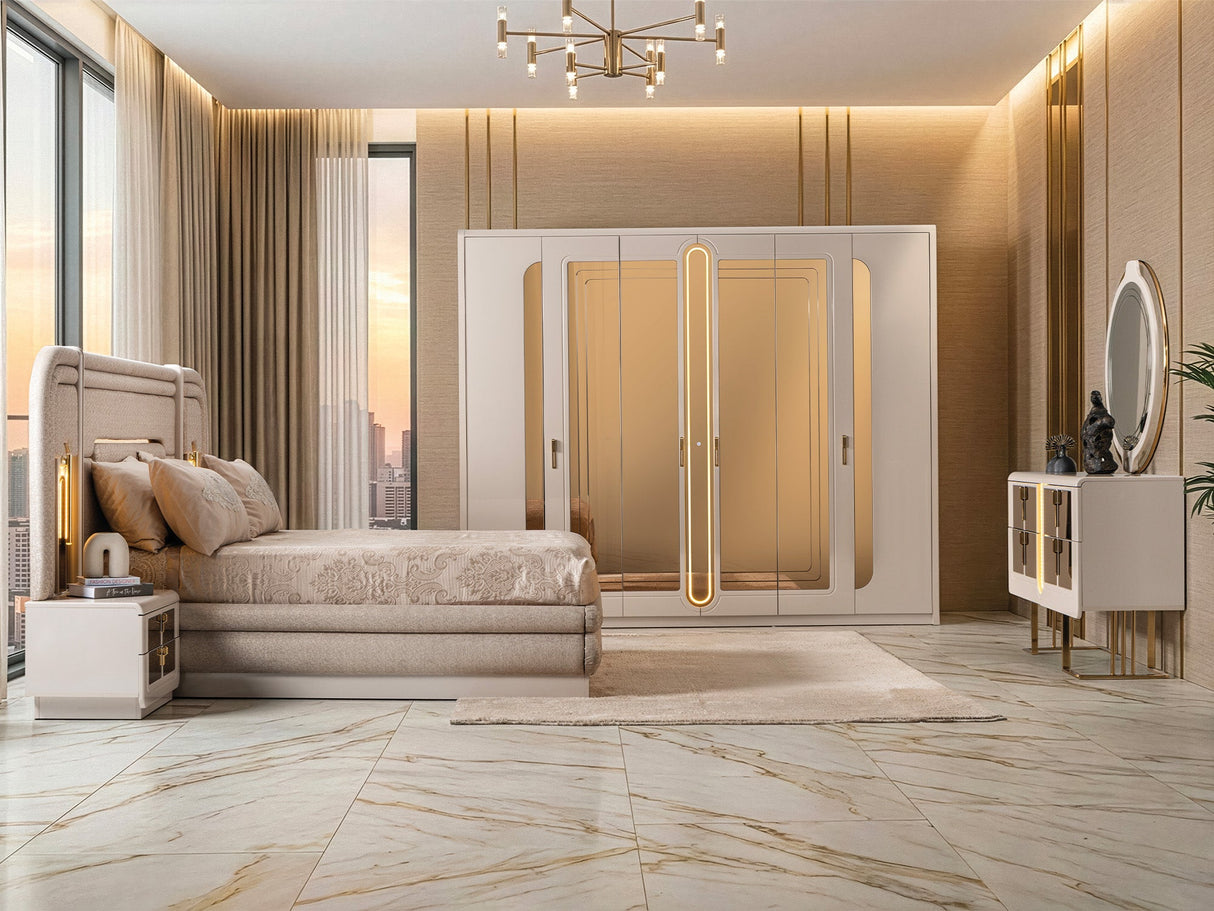 Monza Bed Frame With Headboard by Furnia at Eve Furniture