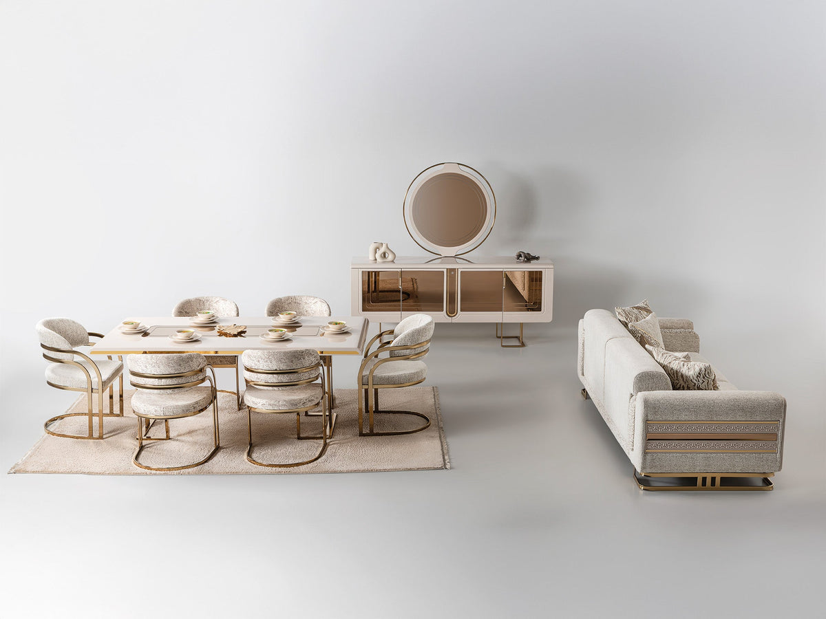 Monza Console With Mirror by Furnia at Eve Furniture