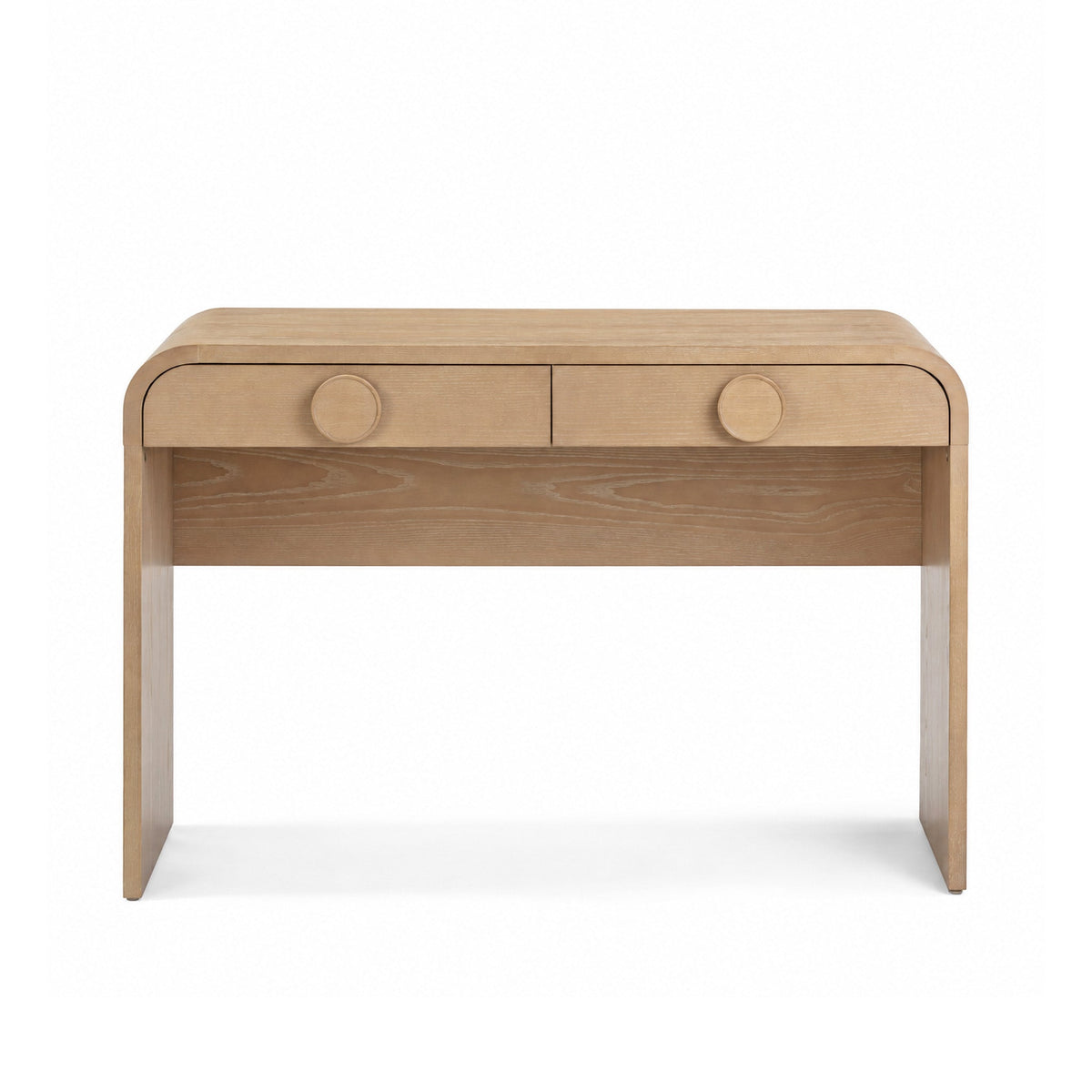 Moonrise 48" Natural Ash 2-Drawer Desk by TOV Furniture at Eve Furniture