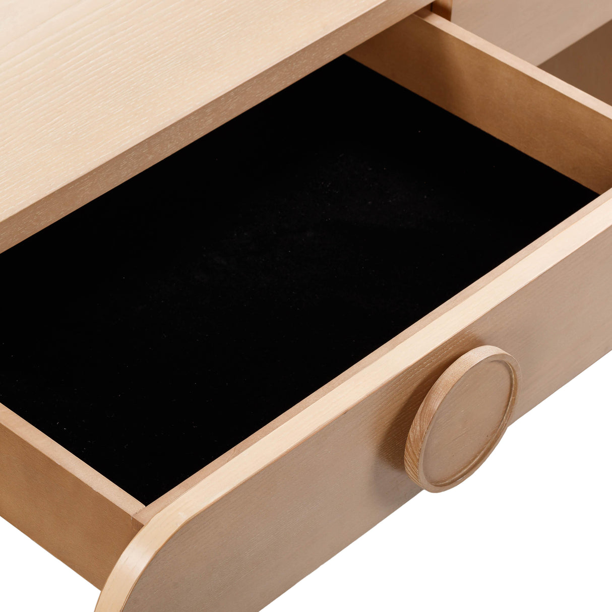 Moonrise Natural Ash 2-Drawer Vanity Desk with Mirror by TOV Furniture at Eve Furniture