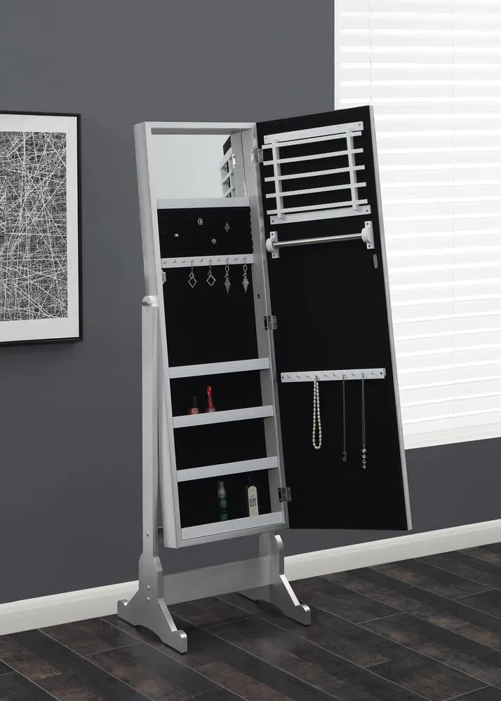 Moore Silver Jewelry Cheval Mirror by Coaster at Eve Furniture