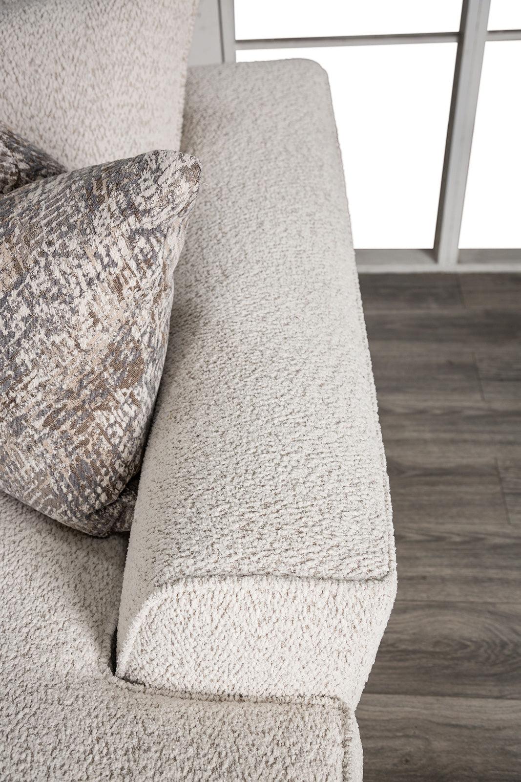 Moorpark Off-White Sectional by Furniture of America at Eve Furniture