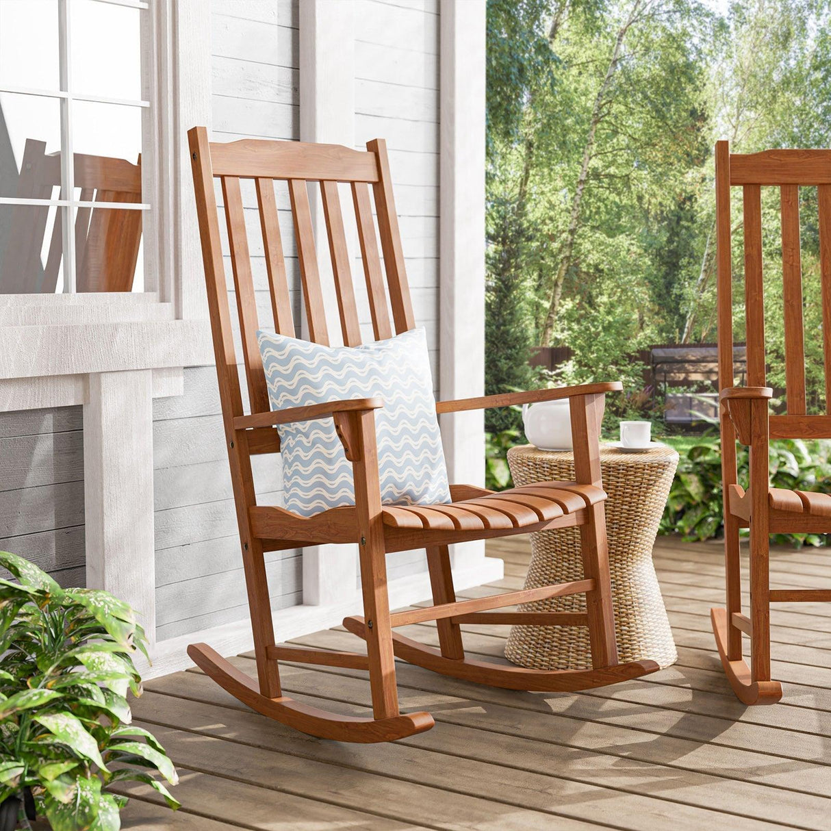 Moose Natural Rocking Chair by Furniture of America at Eve Furniture