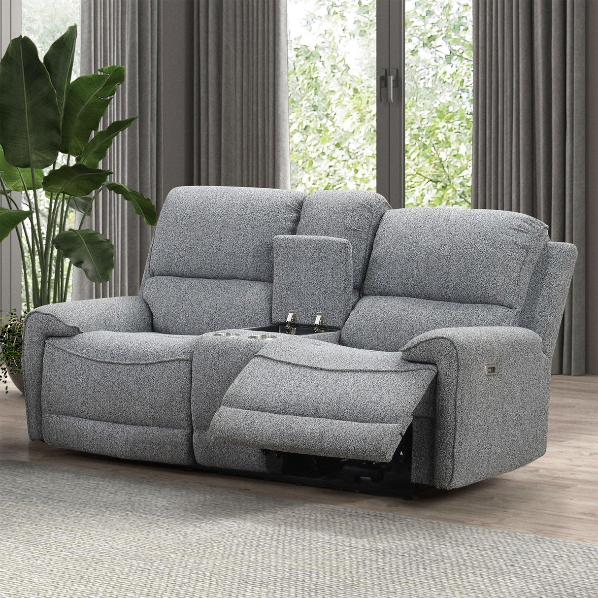 Morcote Gray Power Loveseat by Furniture of America at Eve Furniture