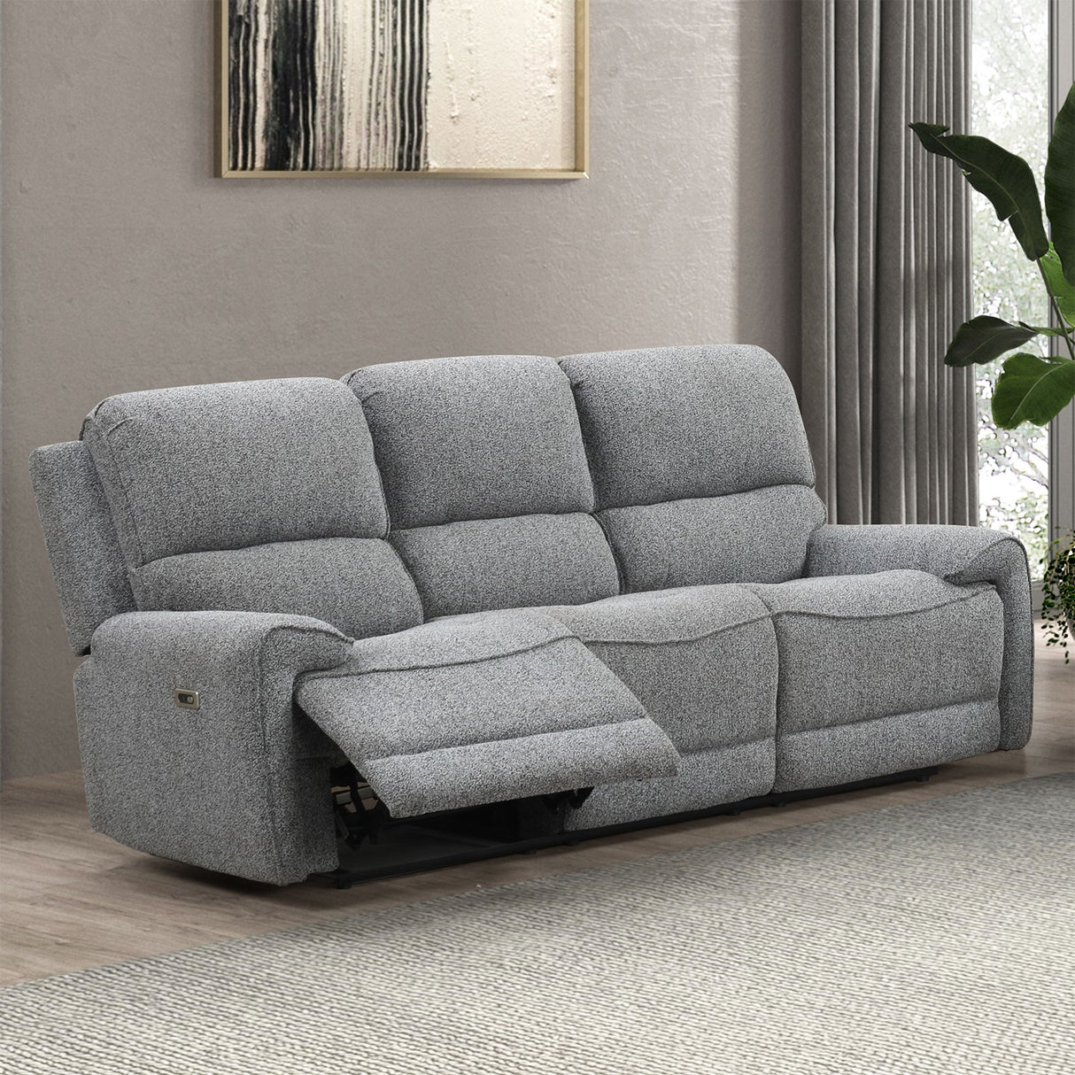 Morcote Gray Reclining Living Room Set by Furniture of America at Eve Furniture