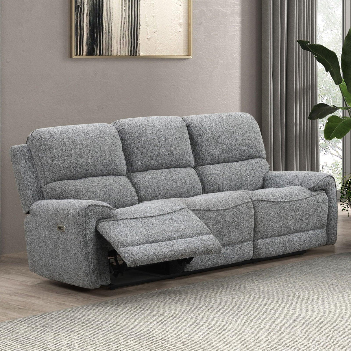 Morcote Gray Power Sofa by Furniture of America at Eve Furniture
