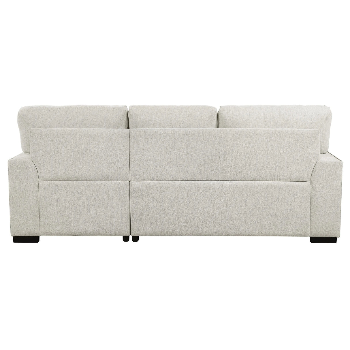 Morelia 2-Piece Sectional with Pull-out Bed and Right Chaise with Hidden Storage In Beige by Homelegance at Eve Furniture