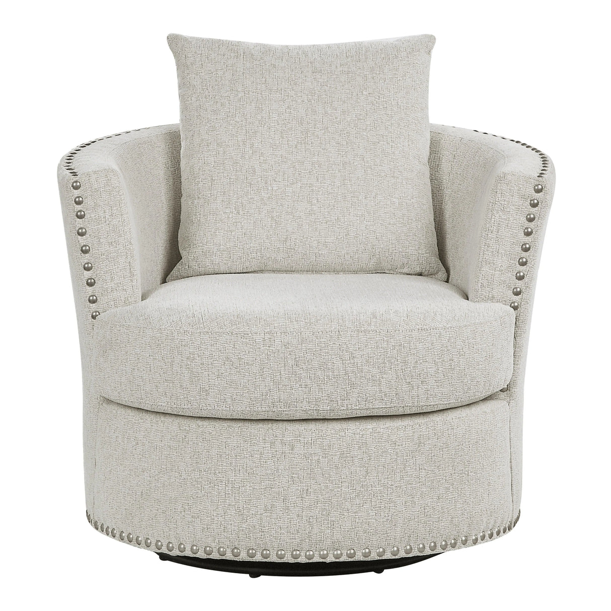 Morelia Beige Swivel Chair by Homelegance at Eve Furniture