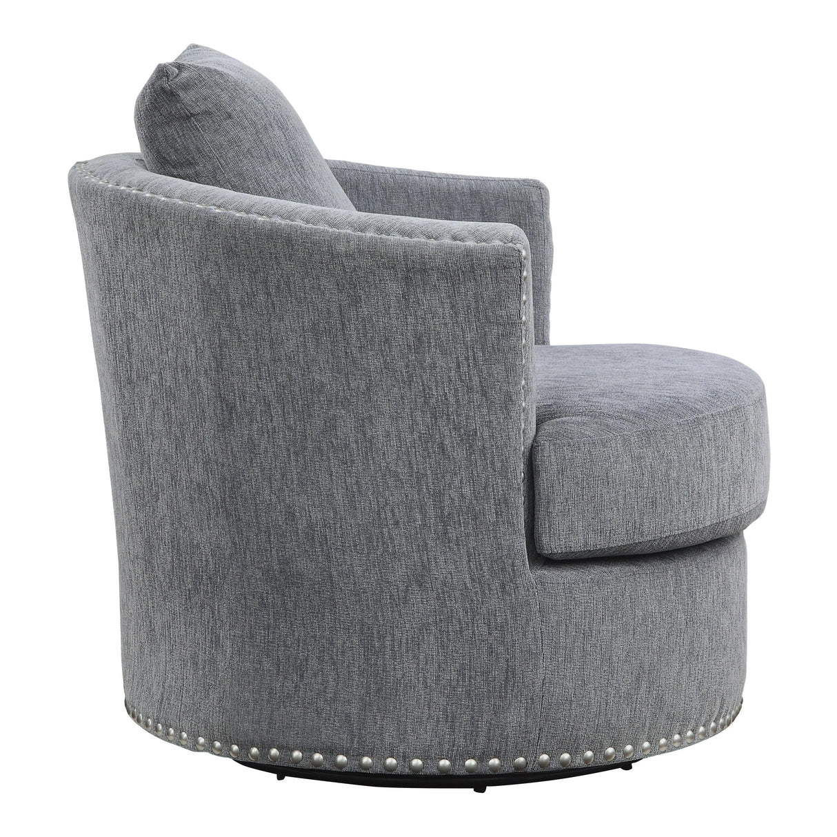 Morelia Dark Gray Swivel Chair by Homelegance at Eve Furniture