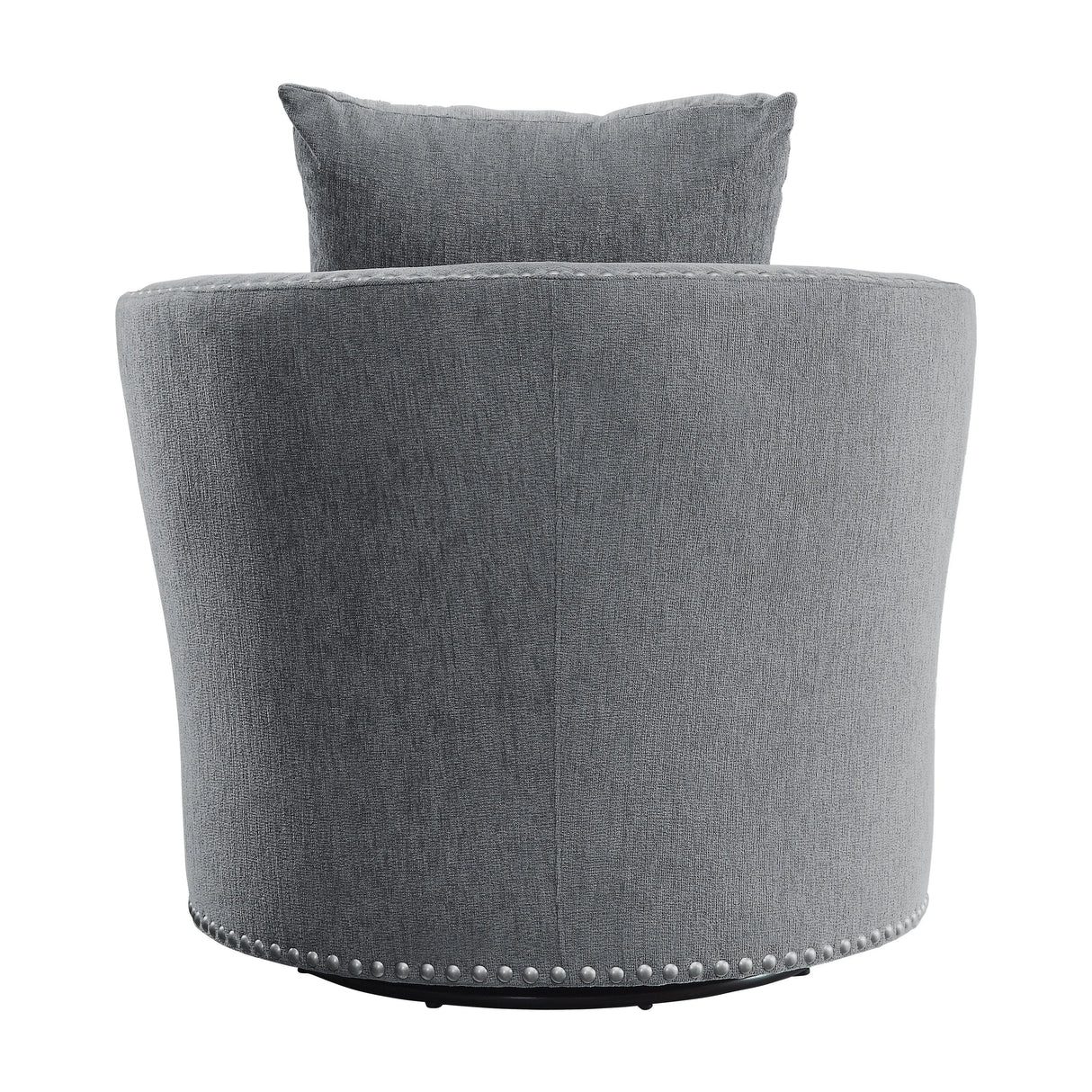 Morelia Dark Gray Swivel Chair by Homelegance at Eve Furniture