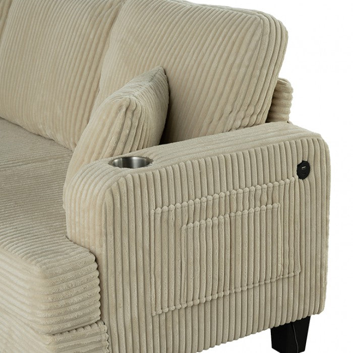 Moretaine Beige Sofa by Furniture of America at Eve Furniture