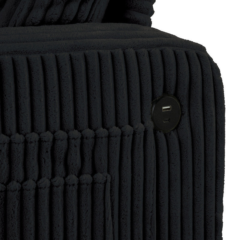 Moretaine Black Sofa & Loveseat by Furniture of America at Eve Furniture