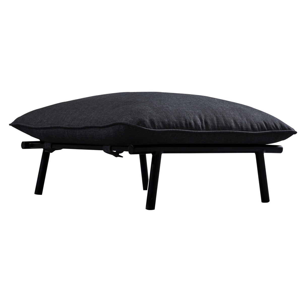 Morgan Speckled Charcoal Outdoor Ottoman by MOES at Eve Furniture