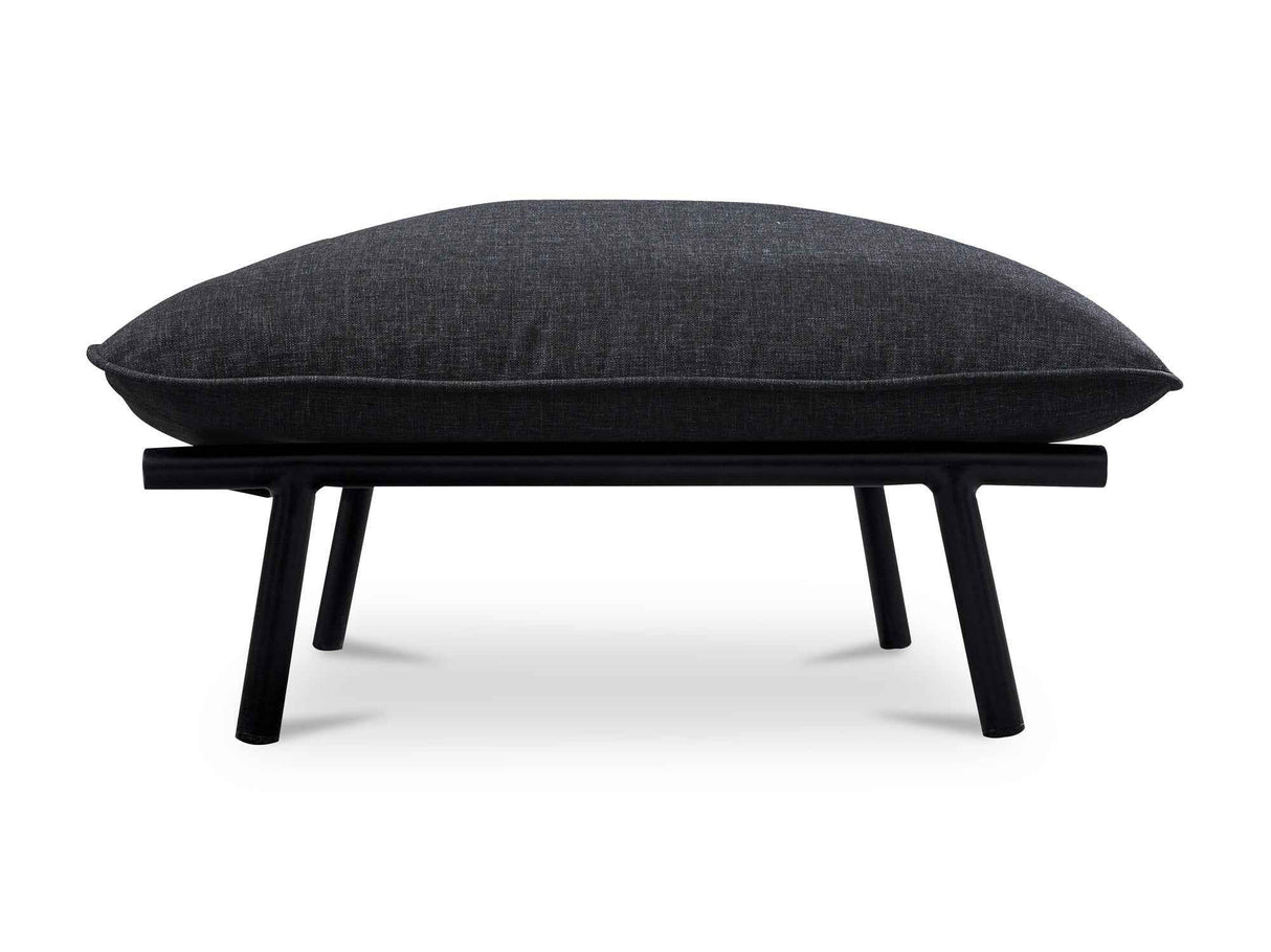 Morgan Speckled Charcoal Outdoor Ottoman