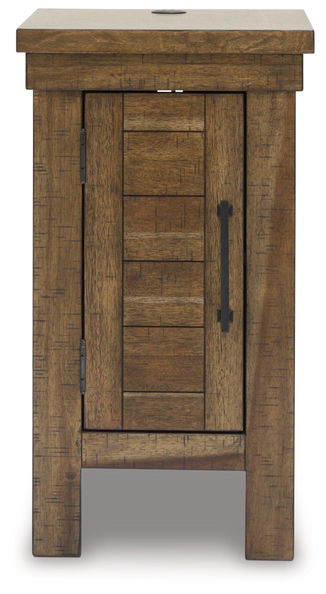 MORIVILLE Grayish Brown Chairside End Table by Ashley at Eve Furniture