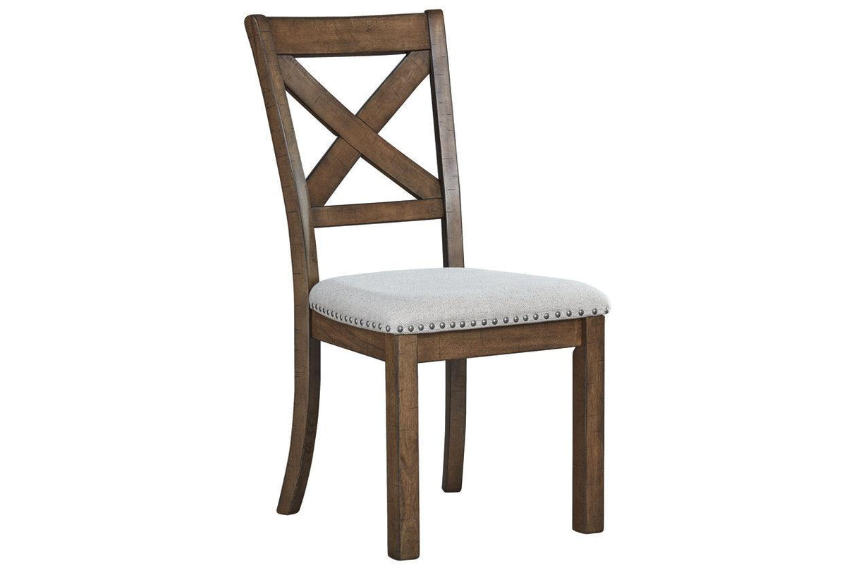 Moriville Grayish Brown Dining Chair, Set of 2 by Ashley at Eve Furniture